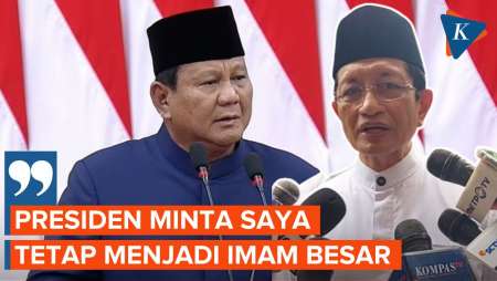 Prabowo Minta Menag Tetap Jadi Imam Besar Istiqlal