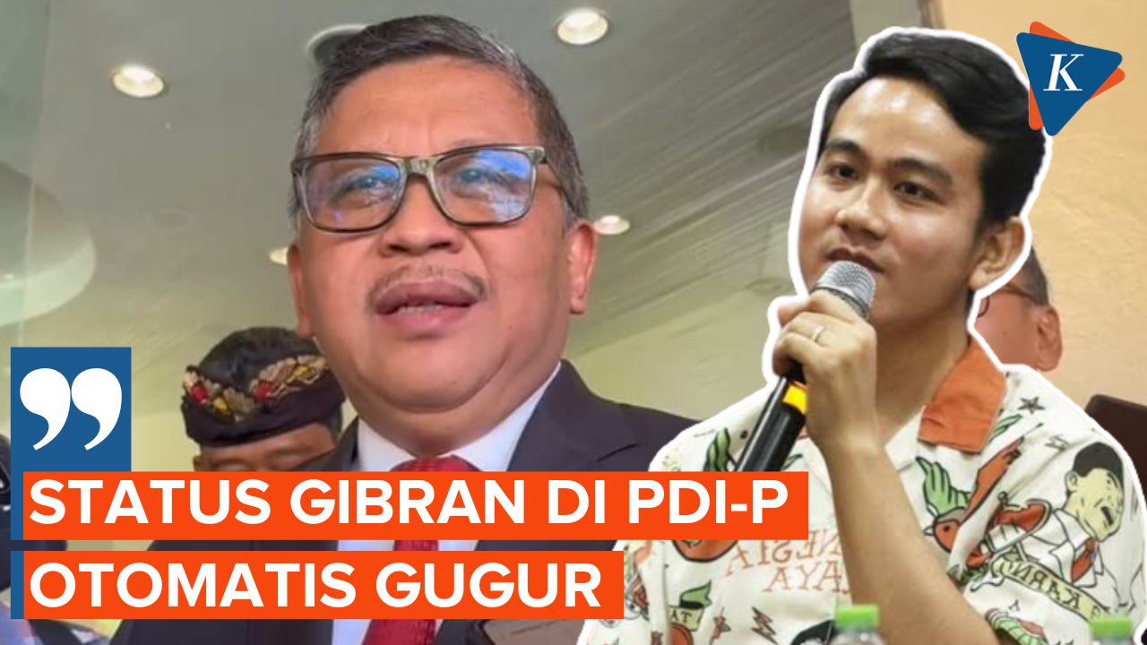 Hasto Pastikan Status Keanggotaan Gibran di PDI-P Sudah Gugur