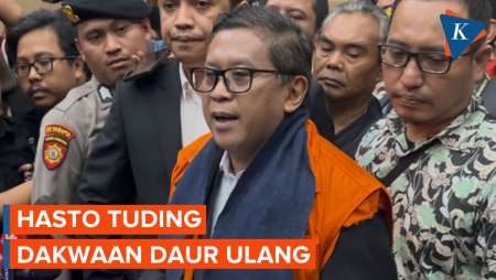 Hasto Merasa Jadi Tahanan Politik, Surat Dakwaan Dianggap Hasil Daur Ulang