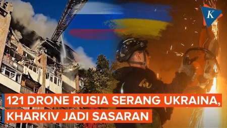 Rusia Gempur Ukraina dengan 121 Drone, Serangan Hantam 15 Lokasi