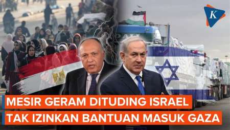 Mesir Geram Dituding Israel Tak Izinkan Bantuan Masuk ke Gaza