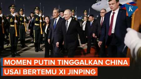 Detik-detik Putin Tinggalkan China, Sempat Berhenti Di Depan Anak Buah Xi Jinping