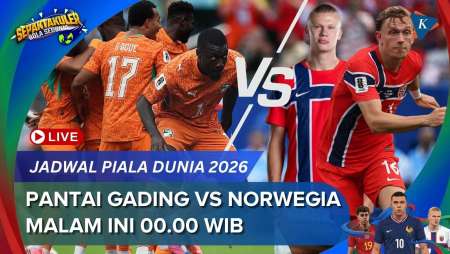 Jadwal Siaran Langsung Pantai Gading Vs Norwegia, Rabu 1 Juli Pukul 00.00 WIB