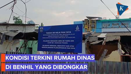 Kondisi Komplek PAM Jaya Benhil Yang Dibongkar, Seng Terpasang, Warga Mengungsi