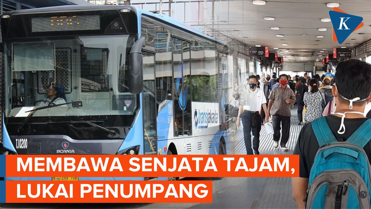 Viral Pencopetan dengan Senjata Tajam di Bus Transjakarta, Satu Penumpang Terluka