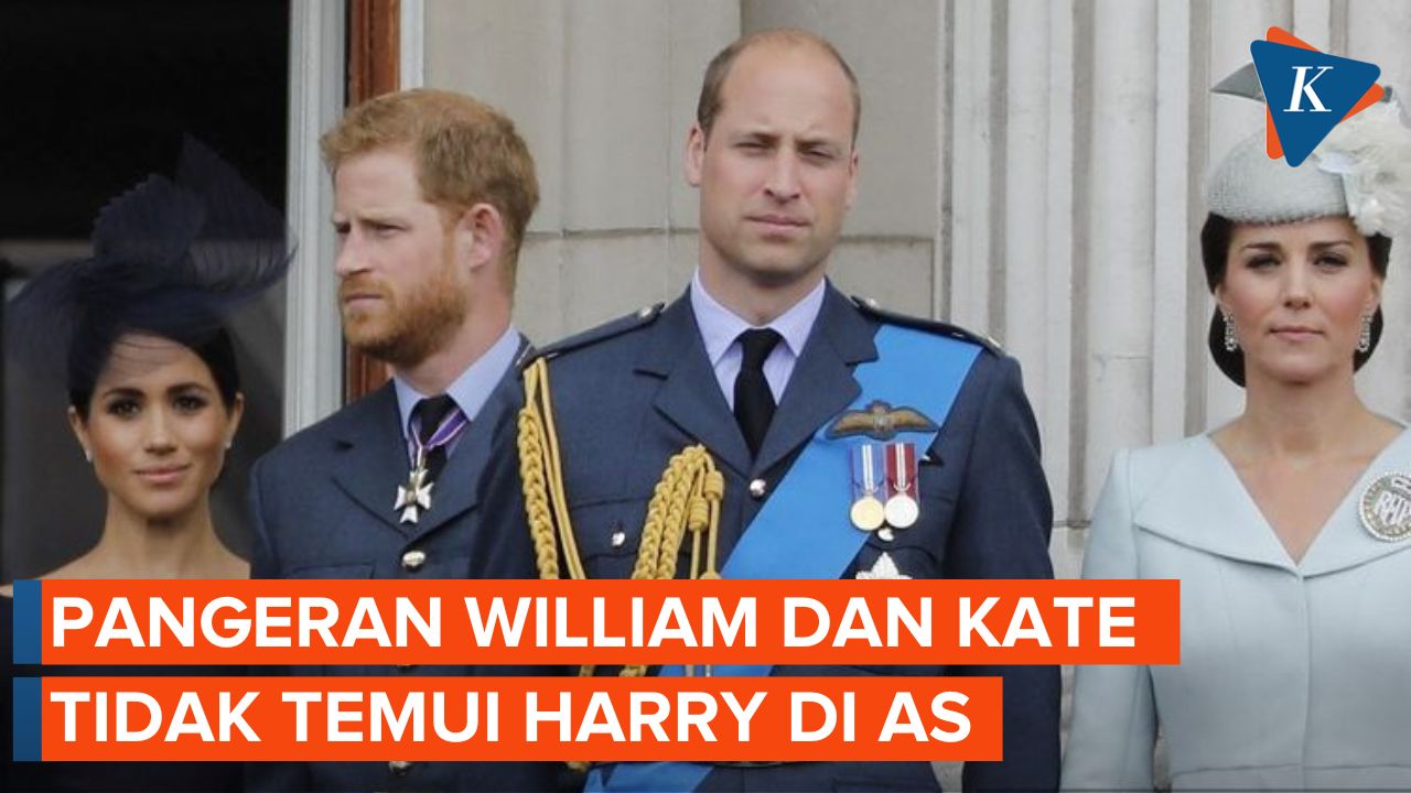 Pangeran William dan Kate Middleton Tak Punya Agenda Temui Harry dan Meghan di AS