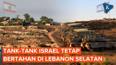 Penampakan Tank-tank Israel Tetap Kuasai Lebanon Selatan