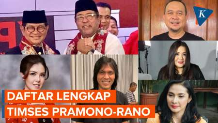 Daftar Lengkap Timses Pramono-Rano Karno: Dipimpin Cak Lontong, 