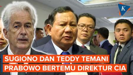 Menlu Sugiono dan Mayor Teddy Dampingi Prabowo Bertemu Direktur CIA di AS