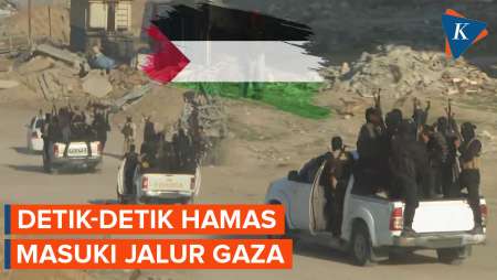 Detik-detik Pasukan Hamas Bergerak Masuki Jalur Gaza Jelang Pertukaran Sandera