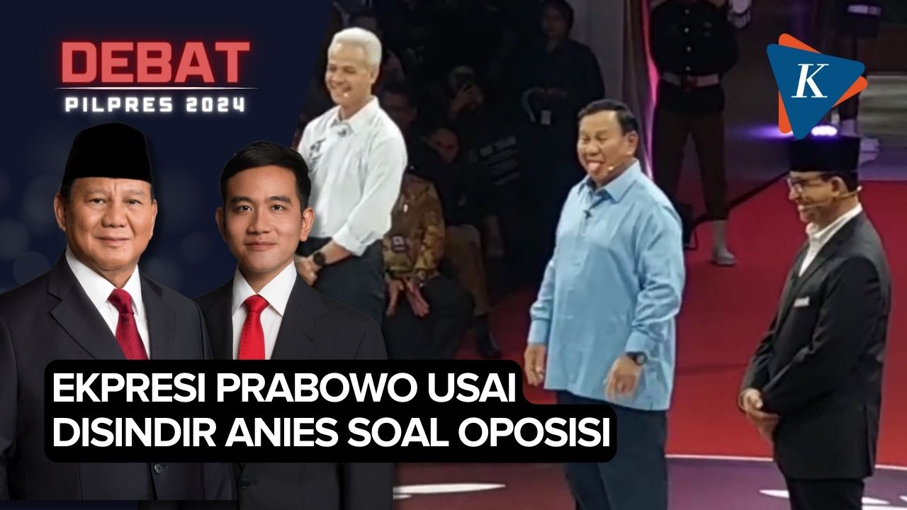 Ekspresi Prabowo Meledek Anies Saat Disindir Tak Tahan Jadi Oposisi