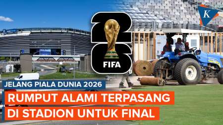 Melihat Pemasangan Rumput Alami di Stadion Venue Final Piala Dunia 2026