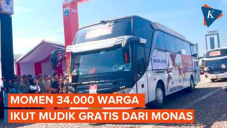 34.000 Warga Ikut Mudik Gratis Pemprov DKI Dari Monas, Dilepas Langsung Pramono-Rano Karno