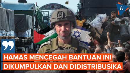 Penampakan Ratusan Truk Bantuan Kemanusiaan yang Tertahan Masuk Gaza