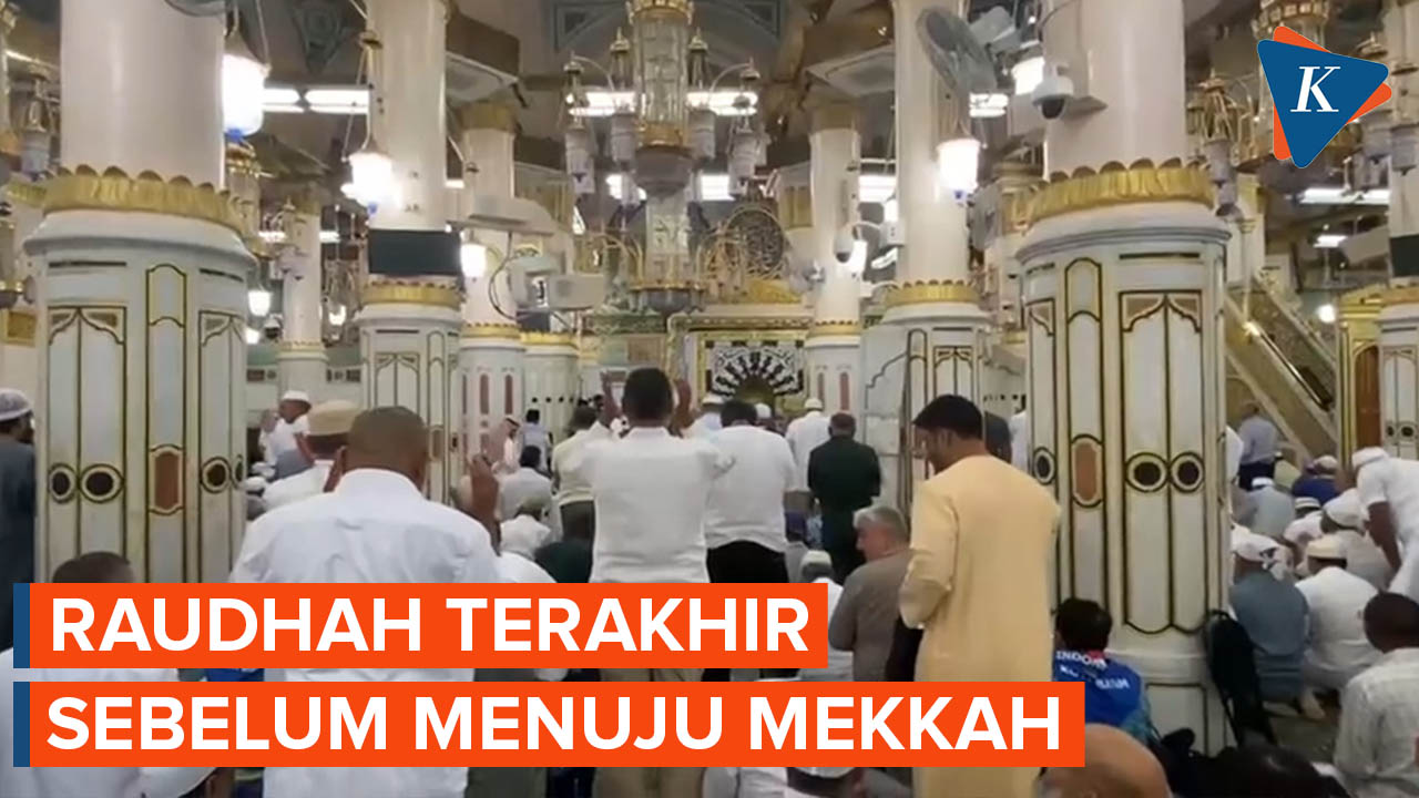 Malam Terakhir Jemaah Haji Kunjungi Raudhah, Sebelum Diberangkatkan ke Mekkah