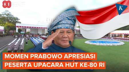 Upacara Selesai! Prabowo Apresiasi Seleuruh Peserta Upacara