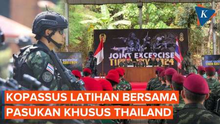 Intip Latihan Bersama Kopassus TNI AD dan Pasukan Khusus Thailand