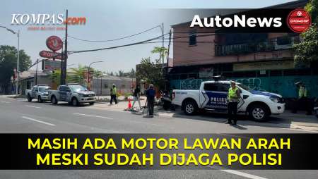 Sudah Dijaga Polisi, Masih Banyak Motor Lawan Arah di Lenteng Agung