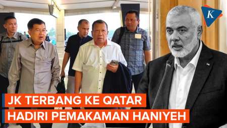 Jusuf Kalla Terbang ke Qatar Hadiri Pemakaman Pemimpin Hamas Ismail…