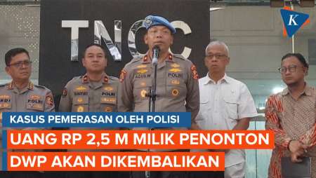 Polri Akan Kembalikan Uang Rp 2,5 M Milik Penonton DWP yang Diperas AKBP Malvino Dkk