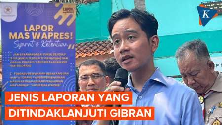 Gibran Selesaikan 20 Aduan Lapor Mas Wapres