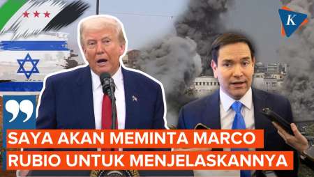 Trump Enggan Komentari Serangan Israel ke Suriah, Minta Menlu AS yang Jawab