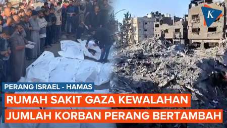 Rumah Sakit Gaza Kewalahan, Jumlah Korban Serangan Israel Terus Bertambah