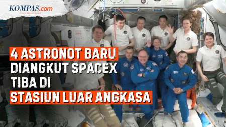 Detik-detik Astronot NASA-Jepang-Rusia Tiba di Stasiun Luar Angkasa Internasional