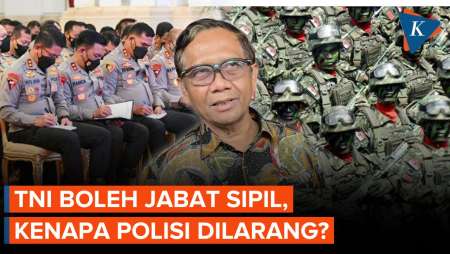 Mahfud MD Ungkap Bedanya TNI Dan Polri Aktif Duduki Jabatan Sipil