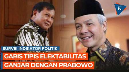 Survei Indikator Politik: Elektabilitas Ganjar dan Prabowo Ketat, Anies di Bawah