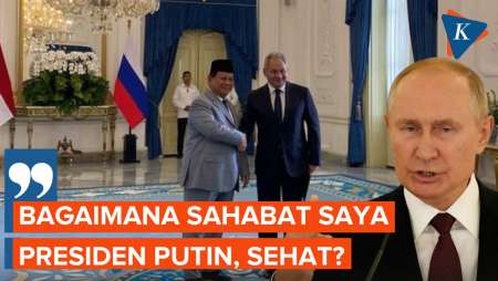 Bertemu Sergei Shoigu, Prabowo Sempat Tanya Kabar Putin