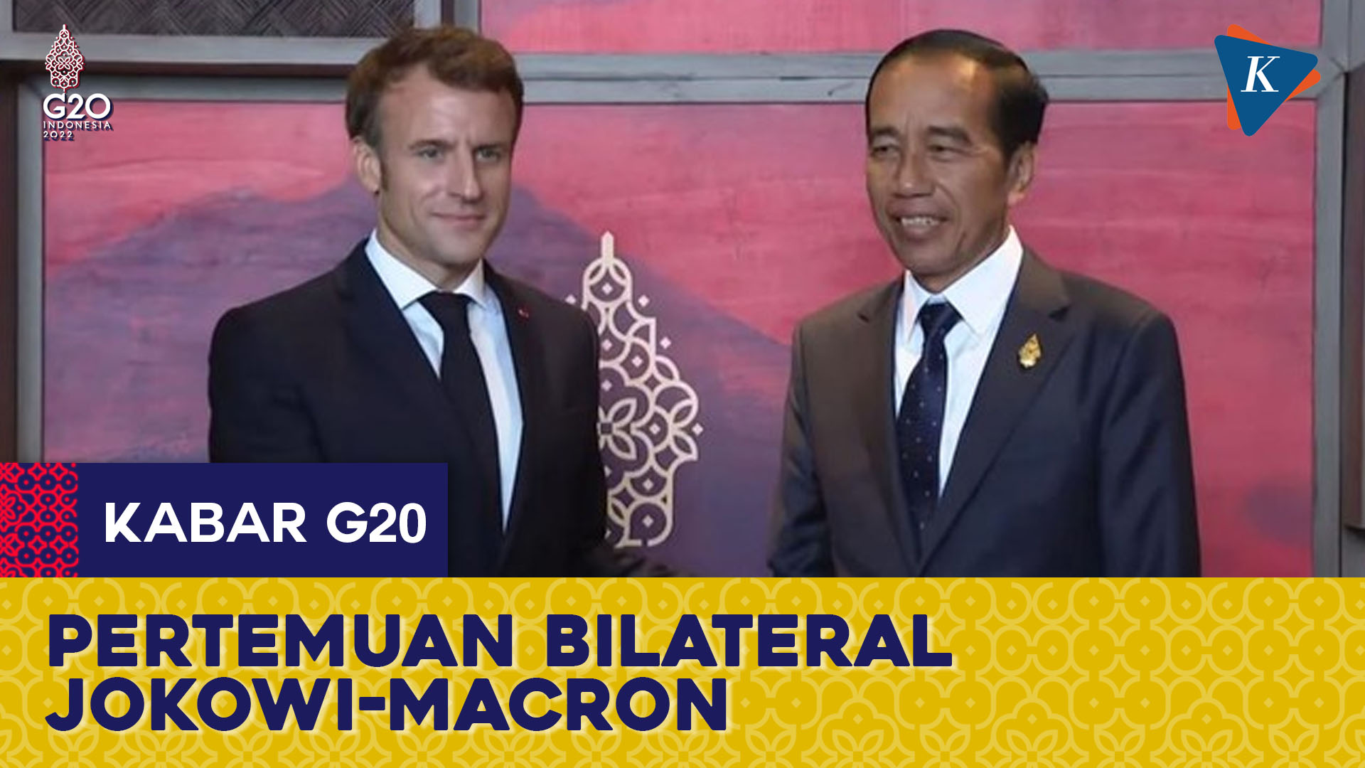 Jokowi dan Macron Bertemu di Bali, Bahas Kerja Sama Pertahanan