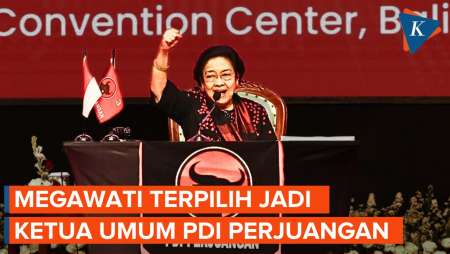 Megawati Kembali Jadi Ketum PDI-P, Dapat Dukungan 100 Persen Kader
