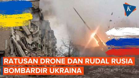 Rusia Kembali Gempur Ukraina Dengan Ratusan Drone Dan Rudal, Sektor Energi Lumpuh