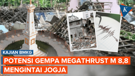 Kajian BMKG, Jogja Simpan Potensi Gempa Megathrust M 8,8