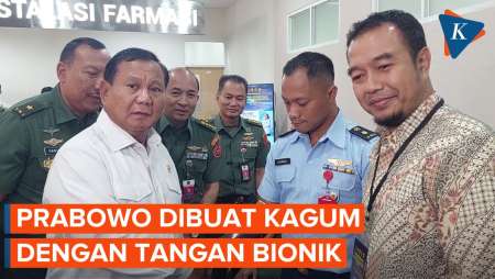 Momen Prabowo Puji Sosok yang Kembangkan Tangan Bionik di RSPPN