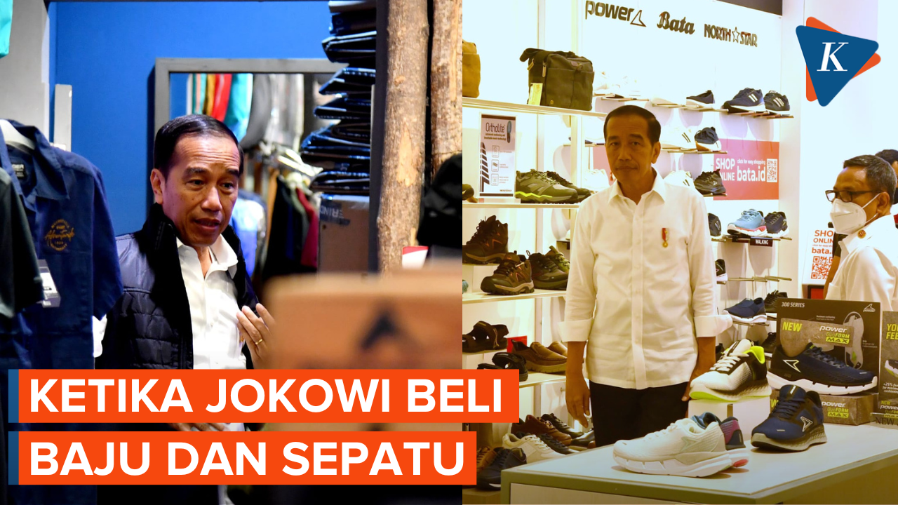 Sidak Pusat Perbelanjaan, Jokowi Belanja Pakaian dan Sepatu