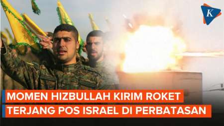 Detik-detik Roket Hizbullah Meluncur dan Hantam Pos-pos Israel di Perbatasan