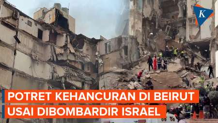 Penampakan Bangunan Hancur Di Lebanon Setelah Dibombardir Israel