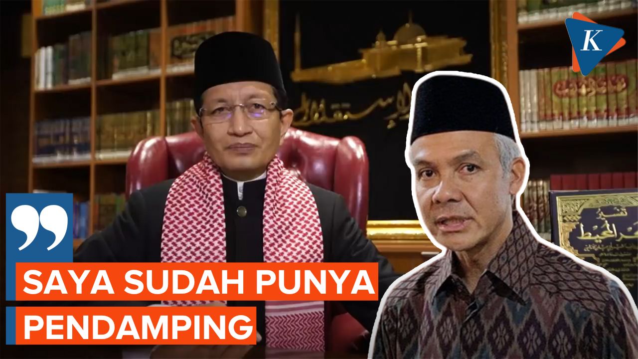 Tanggapan Ganjar Saat Diisukan Berpasangan dengan Nasarudin Umar di Pilpres