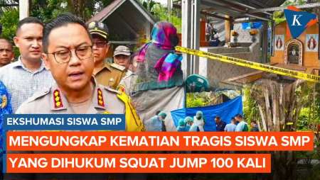 Polisi Ekshumasi Jasad Siswa SMP Tewas Usai Dihukum Squat Jump, Keluarga Tuntut Keadilan