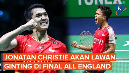 Jonatan Christie Vs Ginting di Final All England 2024, Indonesia Pastikan Gelar Juara!