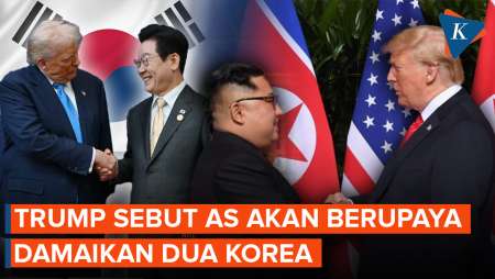 Trump Sebut AS Akan Berupaya Damaikan Dua Korea
