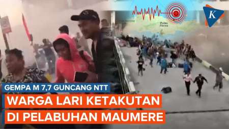 Mencekam! Paniknya Warga saat Gempa M 7,7 NTT Mengguncang Pelabuhan Maumere