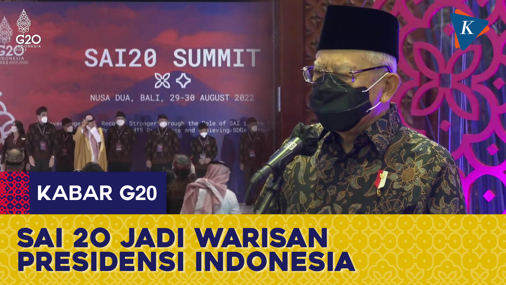 Wapres: SAI Akan Jadi Warisan Presidensi G20 Indonesia