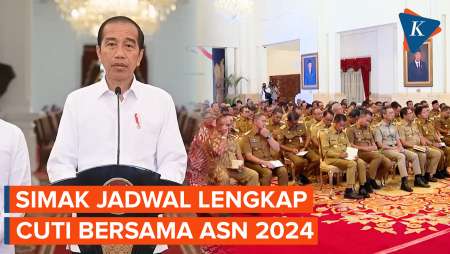 Jokowi Tetapkan Cuti Bersama ASN Tahun 2024, Berikut Jadwalnya...