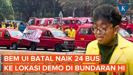Massa BEM UI Batal Naik 24 Bus ke Bundaran HI, Sebut Sopir Mendadak Batalkan Pesanan