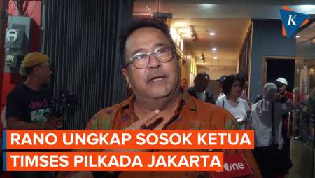 Rano Karno Beri Bocoran Baru soal Sosok Ketua Timses 