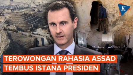 Penampakan Terowongan Rezim Assad yang Tembus ke Istana Presiden Suriah