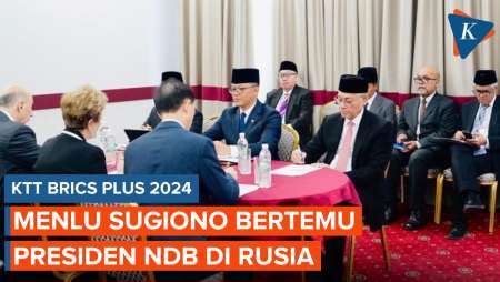 Menlu Sugiono Bertemu Presiden NDB di Rusia, Bahas Apa?